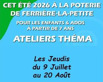 Ateliers Poterie Théma Vacances d'été