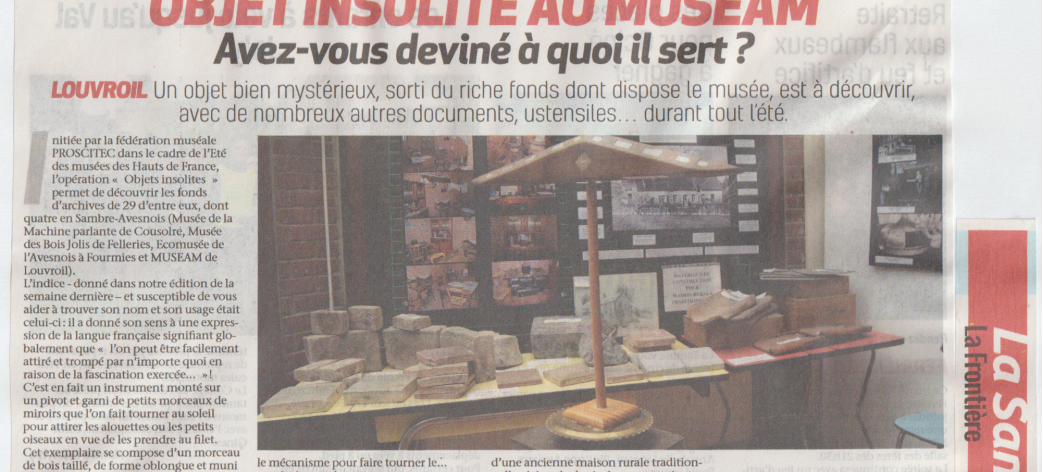 Objet Insolite - La Sambre - 9-07-2021