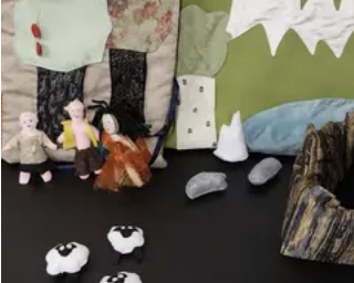 Histoires contées avec le tapis tactile