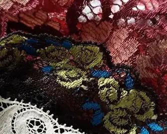 Les matières dans la dentelle et les textiles