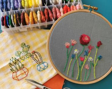 Visite-atelier textile (broderie)