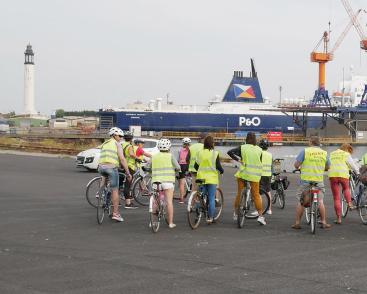 Visite à vélo sur le port