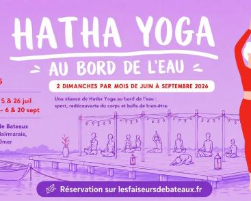 Hatha Yoga zu bord de l'eau